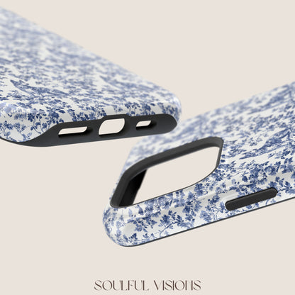 Australian Cattle Toile De Jouy Magnetic Phone Case