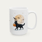 Custom German Shepherd Black Halloween mug