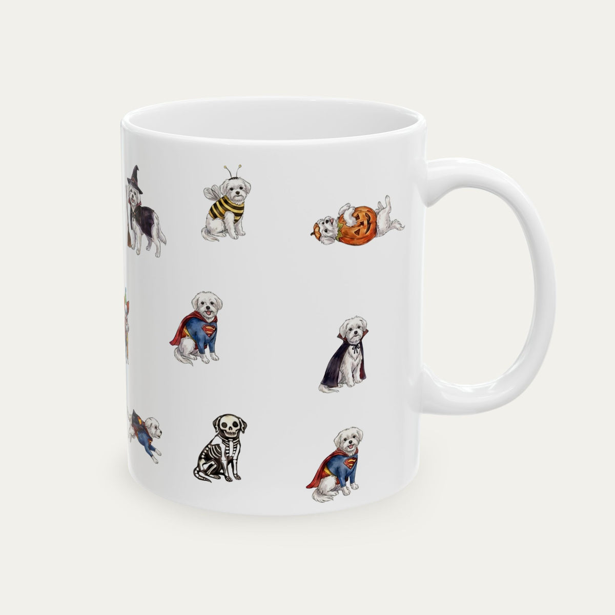 Maltese Halloween mug