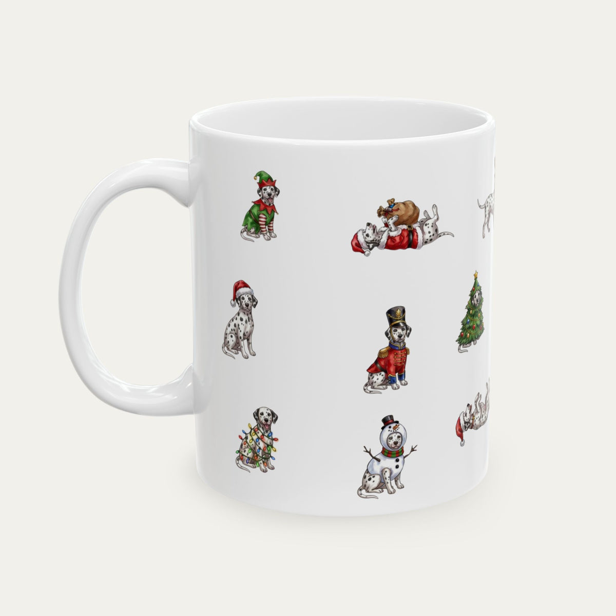 Dalmatian Christmas Mug