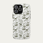 Beagle Sage Green Toile phone Case