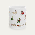 Pekingese Cream Christmas Mug