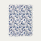 Ragdoll Cat Toile De Jouy Fleece Blanket