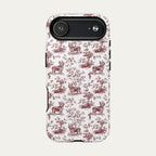 Yorkshire Terrier Burgundy Toile phone Case