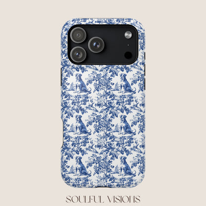 Pitbull Toile De Jouy Magnetic Phone Case
