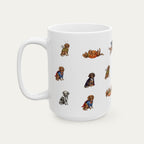 Dachshund LH Brown Halloween mug
