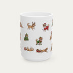 Chihuahua LH Fawn Christmas Mug