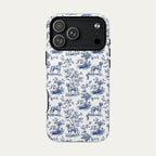 Rhodesian Ridgeback Blue Toile Phone case