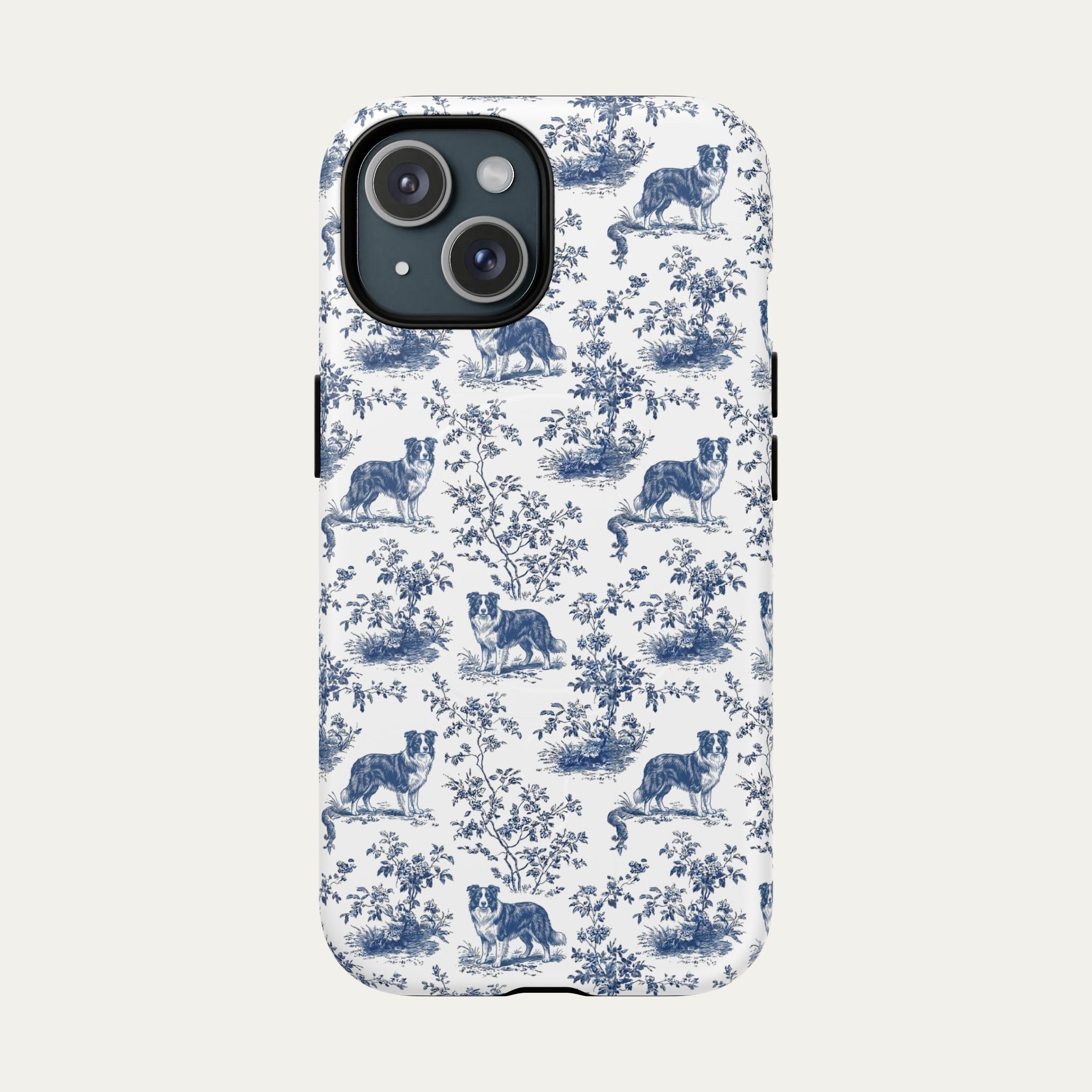 Border Collie Blue Toile Phone case