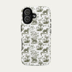 Bernedoodle Sage Green Toile phone Case