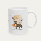 Custom Pitbull brindle Halloween mug