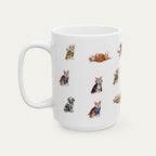 Corgi Halloween mug