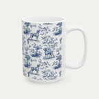 Vizsla Blue Toile Mug