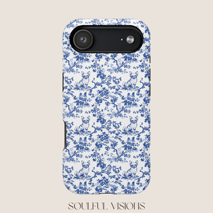 Chihuahua Toile De Jouy Magnetic Phone Case