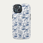 Akita Blue Toile Phone case