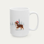 Custom Australian Shepherd Red Tri color Christmas Santa Hat Mug