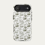 Persian Cat Sage Green Toile phone Case