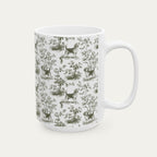 Beagle Sage Green Toile Mug