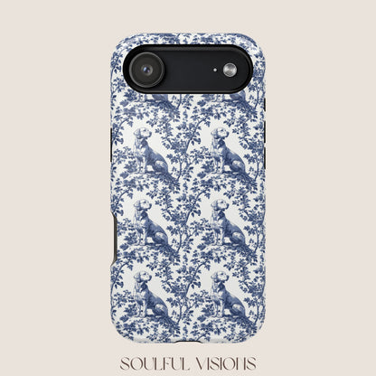 Labrador Toile De Jouy Magnetic Phone Case