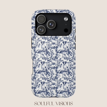 Jack Russell Toile De Jouy Magnetic Phone Case