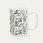 Boxer Sage Green Toile Mug
