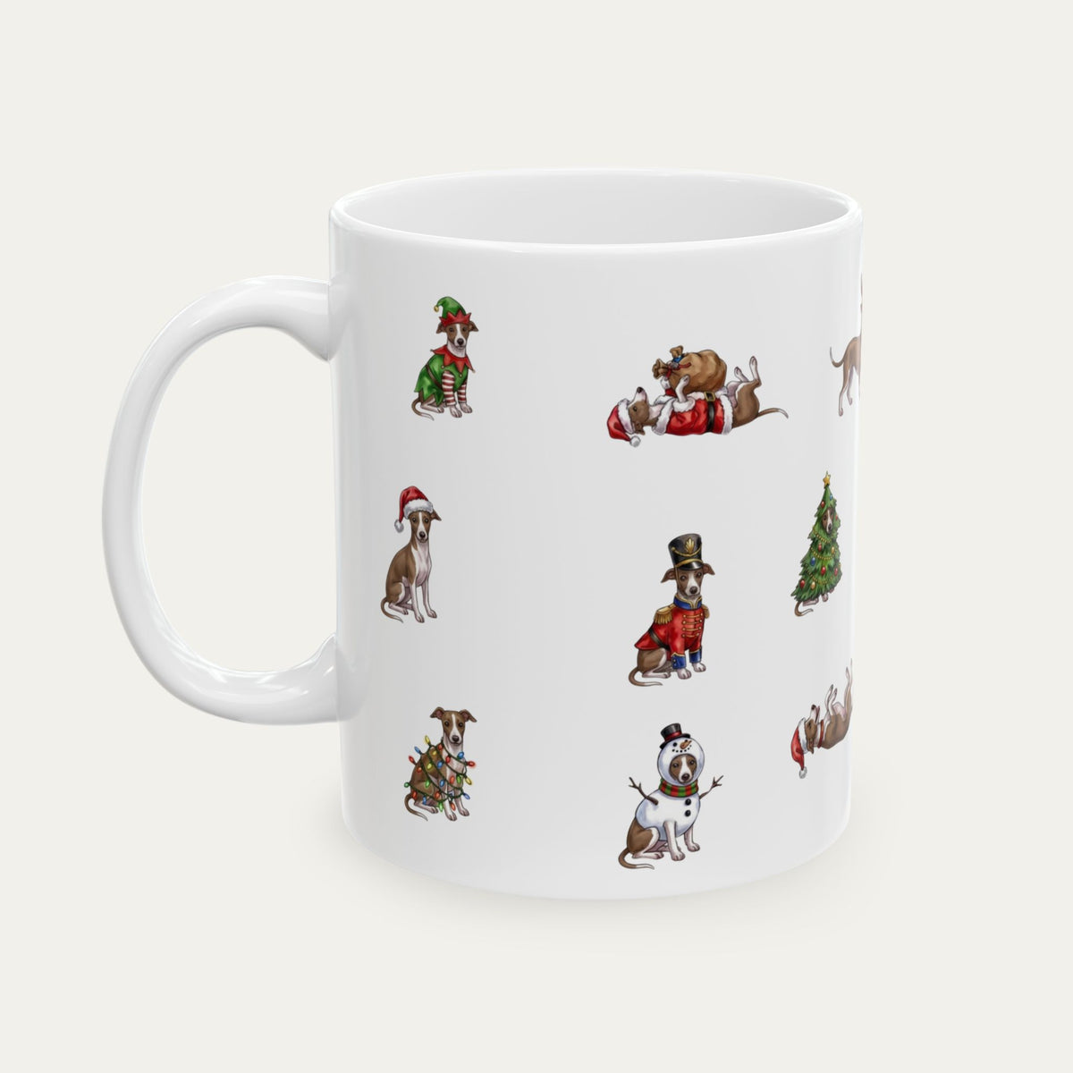 Greyhound Christmas Mug