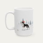 Custom Great Dane Mantle  Christmas Santa Hat Mug