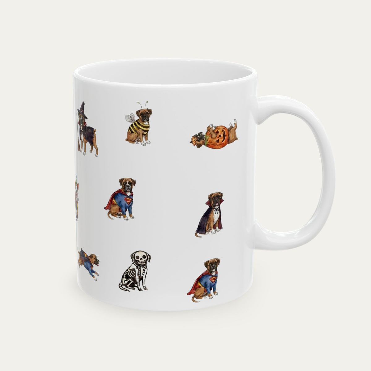 Boxer Halloween mug