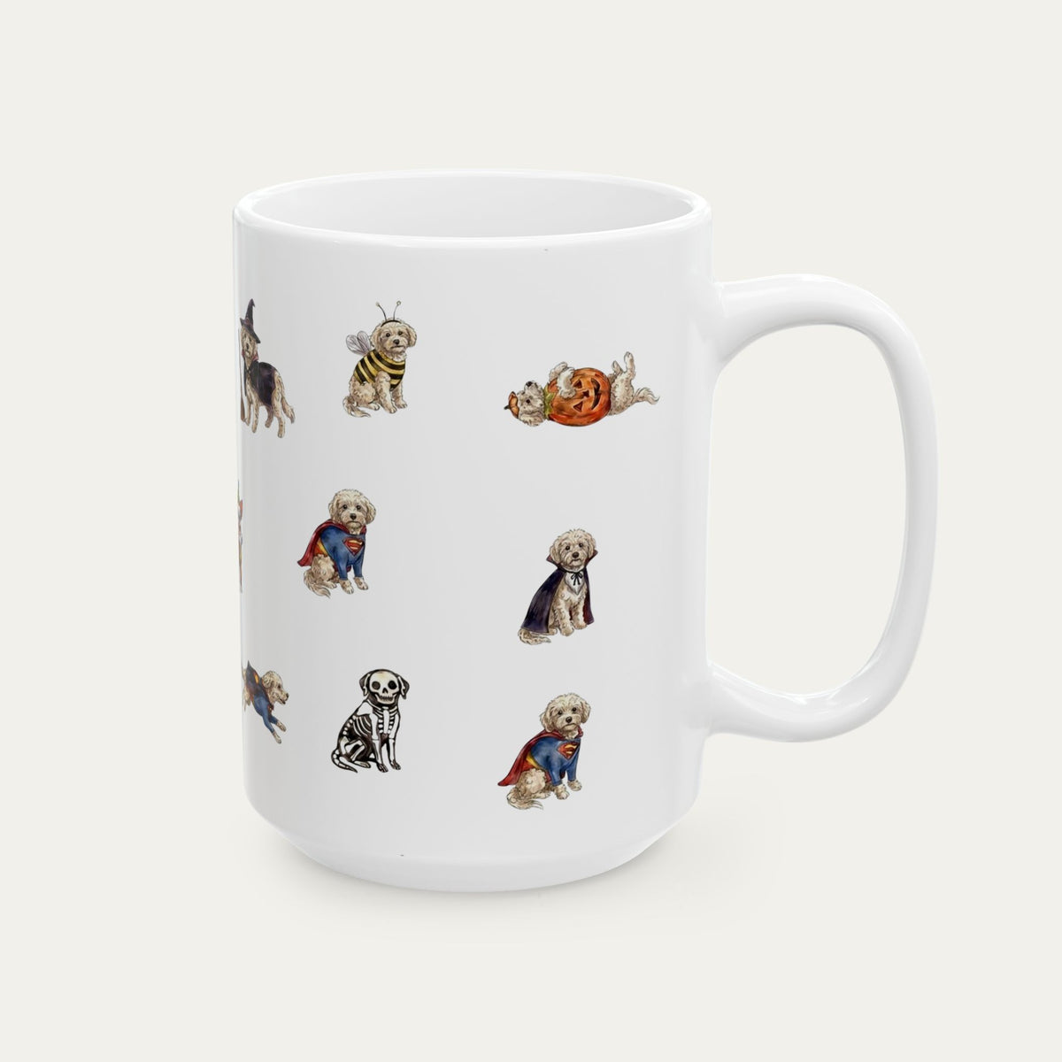 Maltipoo Halloween mug