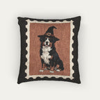 Bernese Moutain Halloween Woven Pillow