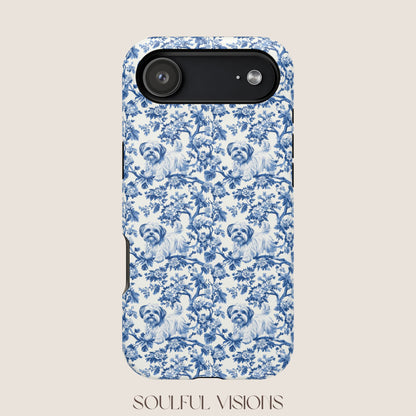 Maltese Toile De Jouy Magnetic Phone Case