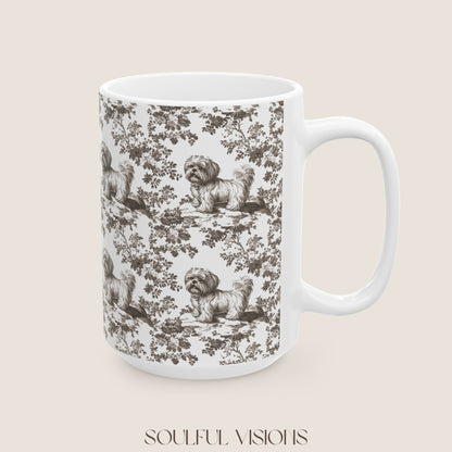 Shih Tzu Toile De Jouy Mug