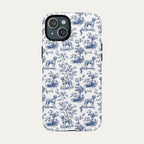 Rhodesian Ridgeback Blue Toile Phone case