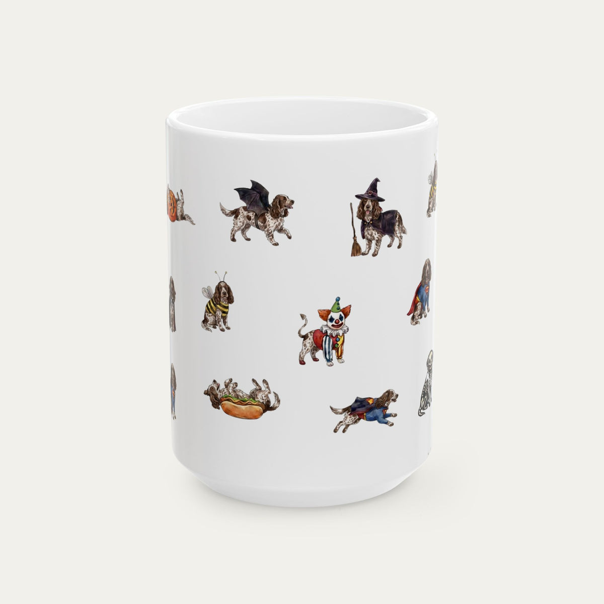 Cocker Spaniel Liver Roan  Halloween mug