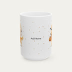 Custom Name Golden Retriever Halloween mug