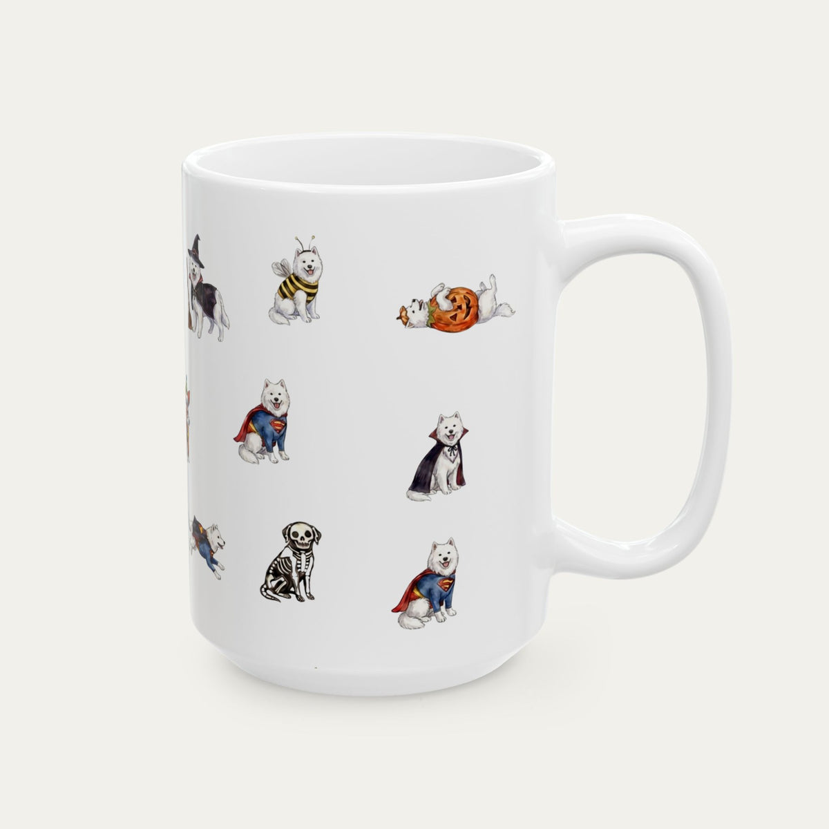 Samoyed Halloween mug