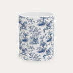 Pomeranian Blue Toile Mug