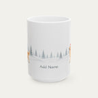 Custom Golden Retriver Christmas Santa Hat Mug