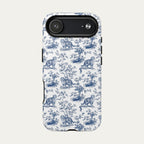 Scottish Fold Cat Blue Toile Phone case
