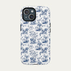 Havanese Blue Toile Phone case