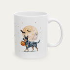 Custom Australian Cattle Blue Halloween mug