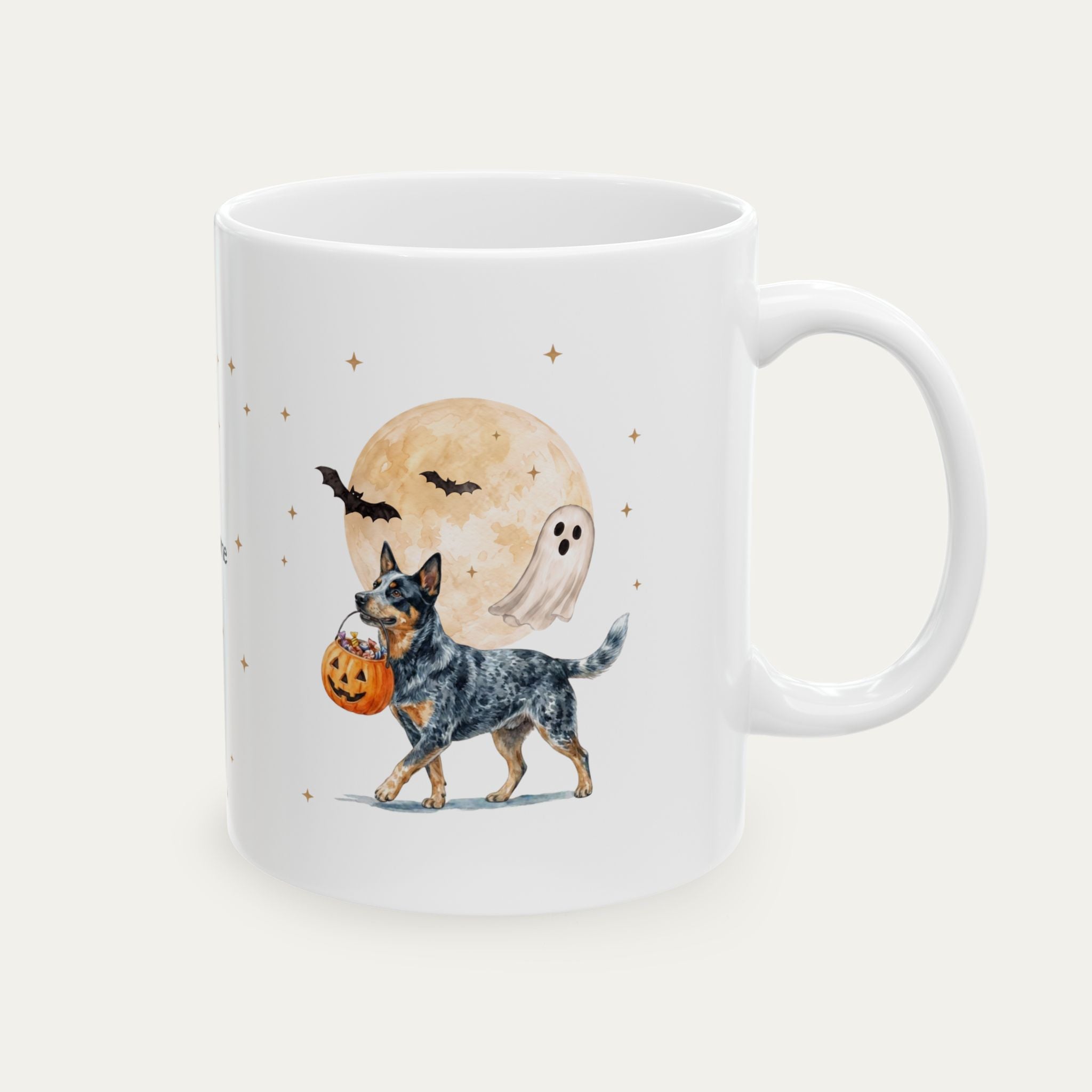 Custom Australian Cattle Blue Halloween mug