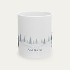 Custom Scottish Terrier Black Christmas Santa Hat Mug