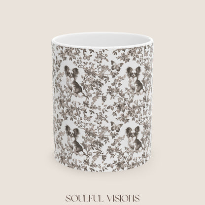 Papillon Toile De Jouy Mug