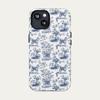 Akita Blue Toile Phone case
