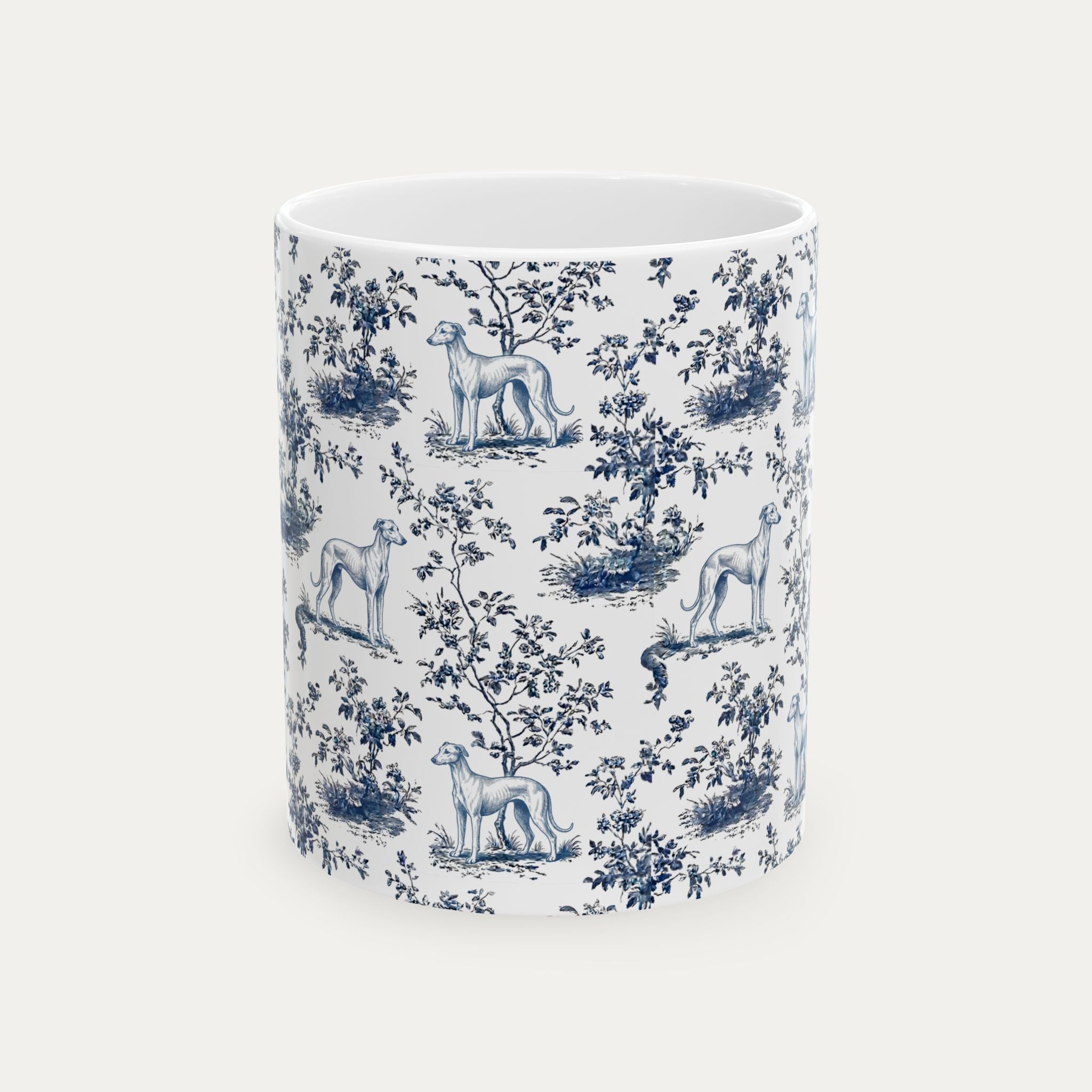 Sloughi Blue Toile Mug