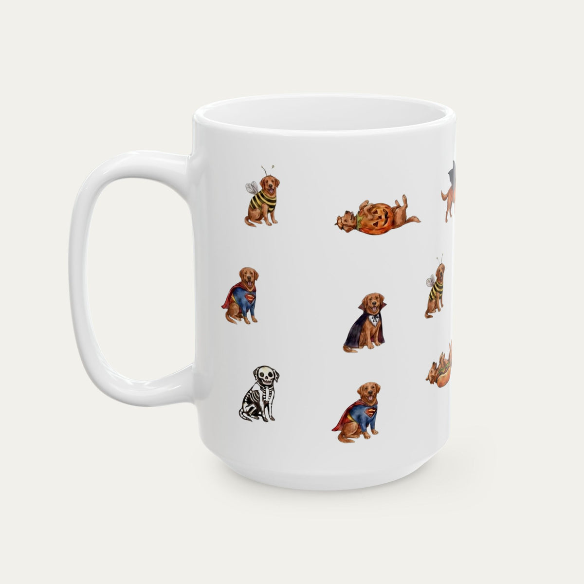 Red Fox Labrador Halloween Mug