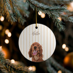 Custom Watercolor Dog Ornament