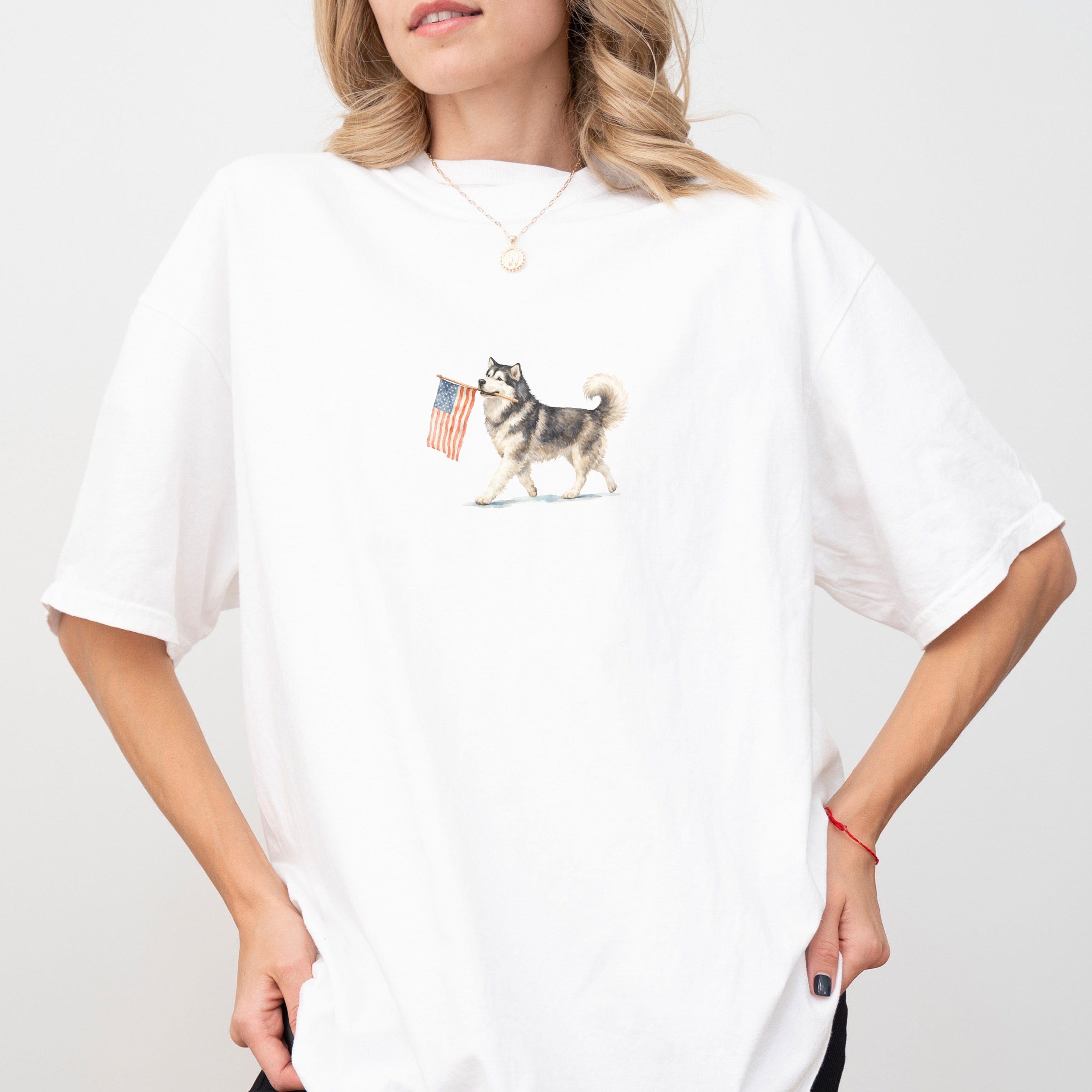 Alaskan Malamute  USA T-shirt