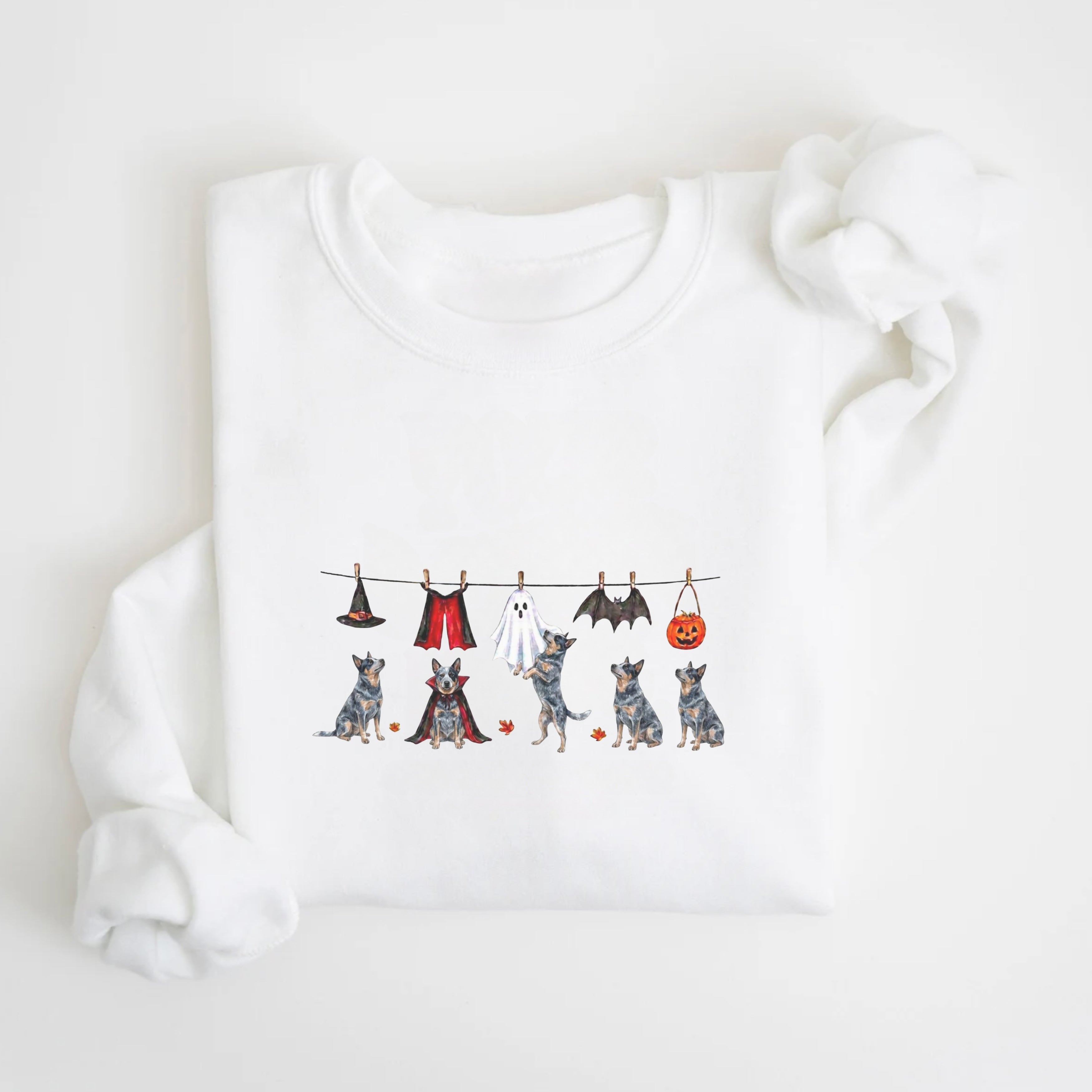 Australian Cattle Blue Halloween Sweatshirt